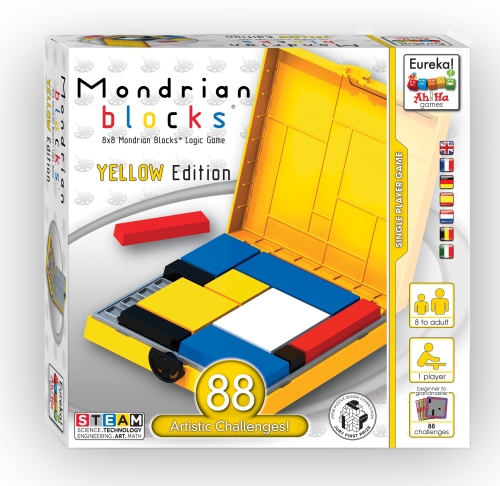 Ah!Ha Kinderspiel Mondrian Blocks gelb